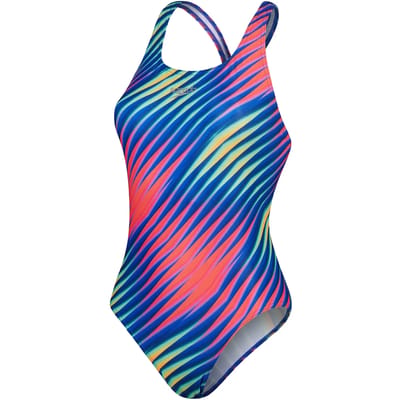 Dames zwempak uit 1 stuk Speedo End+ Allov Dig Lattice Powerback