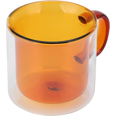 250ml Dubbelwandige Mok Hittebestendige Cilindrische Transparante Kop voor Melk Koffie Thuis geel
