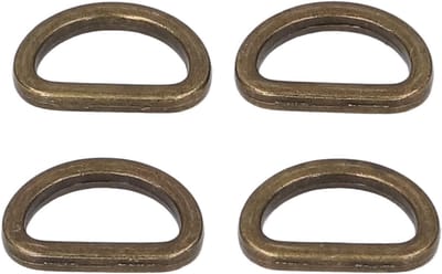 Kleine Compacte Shiny D-Ringen voor DIY Projecten, Perfect voor Rugzakken, Handtassen en Halsbanden