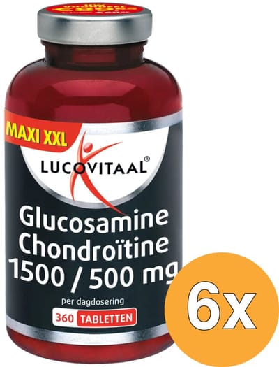 6x Lucovitaal Glucosamine Chondroïtine (360 tabletten)
