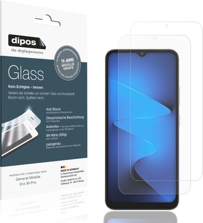 dipos – 2x Matte Pantserfolie geschikt voor General Mobile Era 30 Pro | 9H Screenprotector