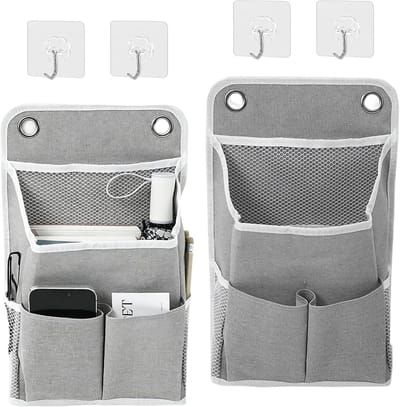 Hangende Organizer - Opbergtas - Ruimte Besparen - Set van 2 - 36 x 22 x 10 cm - Grijs