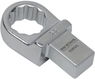 SW-Stahl 03862L inzetringsleutel 22 mm I inzetvierkant 14 x 18 mm I inzetringsleutel SW 22mm