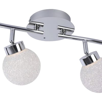 JUST LIGHT. GmbH Glanzende RGBW LED plafondlamp Miko met AB