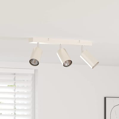 vidaXL Plafondspot met schijnwerpers Nikkel 38 x 6 x 16 cm Metaal