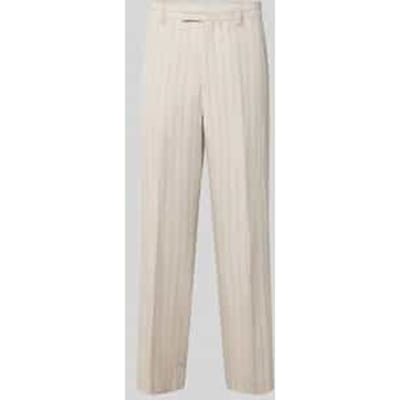 relaxed fit pantalon van linnen-katoenmix model 'LADATTI'