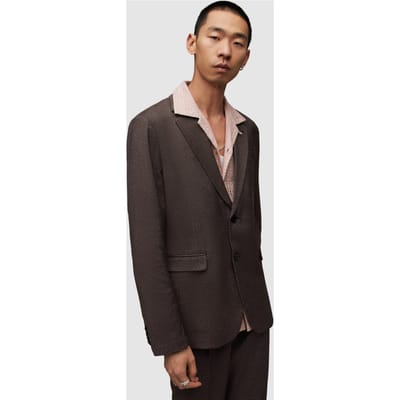 AllSaints Lowdes Blazer Oxblood Red Size: 38 | Blazers Outlet | Heren | Bruin