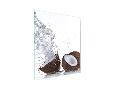 TMK ArtDeko Serie - Snijplank - 45x52 cm - Hartglas - Kokos Motief