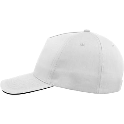 Atlantis Headwear Start Five Sandwich Cap AT500 - white/navy - One size