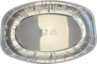 Aluminium Schaal Ovaal – 25 cm – Wegwerpschaal – 10 Stuks – Grill, Oven & BBQ – Catering & Horeca
