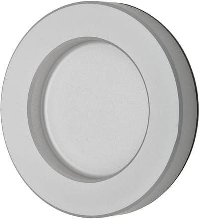 SOTECH Schuifdeurgreep TAYO zilver Ø 70 x 10 mm zelfklevend (3M VHB), glasdeurgreep van aluminium, greepschaal voor glas- & kamerdeuren