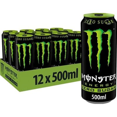 Monster Energy Zero Soda - 12 x 500 ml