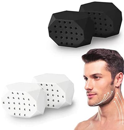 Kaaktrainer en Nekversterker - 4 stuks voor Effectieve Jawline Versterking