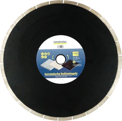 Excellent keramiek zaagblad dia. 350 cm asgat 25,4 mm Gardenlux