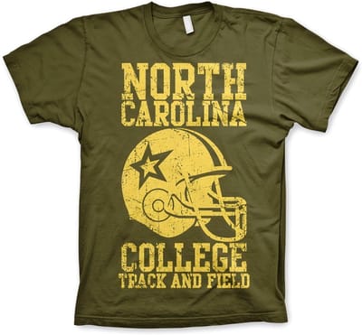 Hybris North Carolina College T-shirt, olijfgroen