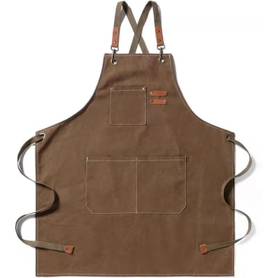 Tablier en toile pour la maison, la cuisine, le jardinage, Robe de travail pour femme, Tablier de travail pour cuisine de restaurant gray