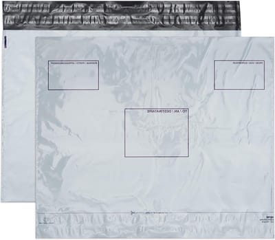 Enveloppes Expédition Lot 100 Patte Autocollante Blanc Polyéthylène - Formaat C2 440 x 620 mm