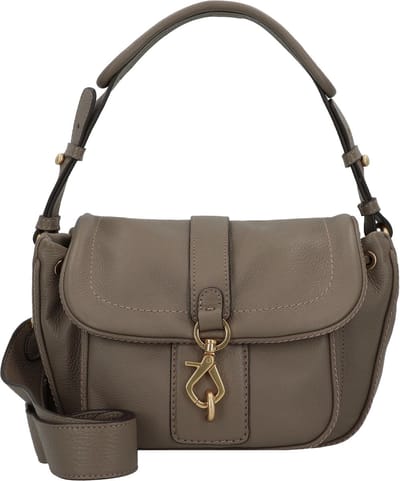abro Schoudertas Leather Dalia Star Saddle Shoulderbag Tope Taupe