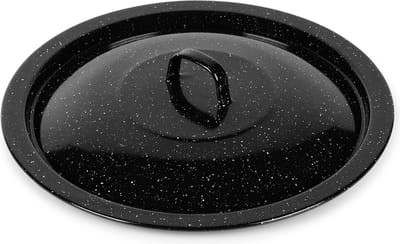 Heksenketel Deksel Geëmailleerd 9,5 l, 36 cm - Pannendeksel - Cauldron - Potjie-Ketel - BBQ - Barbecue