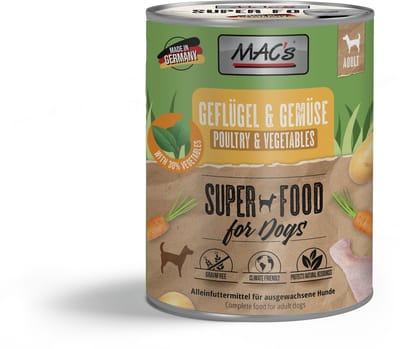 MAC's DOG - Blik 6x800g - Gevogelte & Groenten