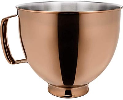 Mengkom RVS - Keukenmachine Kom - Bakken en Mixen - Ergonomische Handgreep - 4.8 Liter - Koper