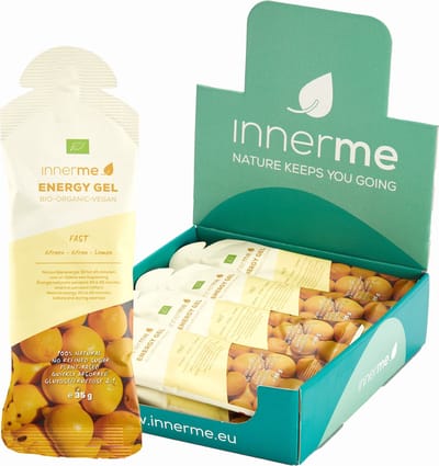 Innerme Energy Gels 'Fast' Citroen - Bio & Vegan - 12 Energy gels 35g
