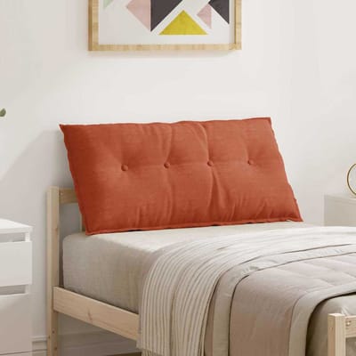vidaXL - Rugkussen - Rood - Oranje - 100 - x - 50 - cm - Corduroy - stof