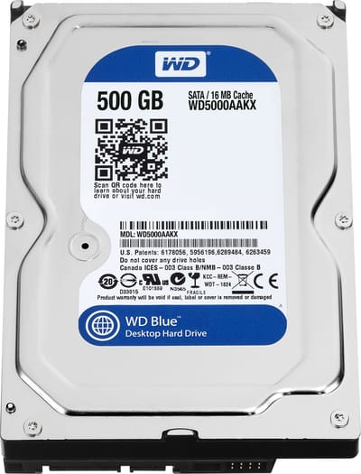 Western Digital WD5000AAKX - Interne harde schijf / 500GB / 3,5 inch SATA