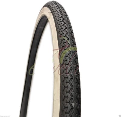 Fietsband 26 x 1 3/8 wit zwart voor stadsfiets en Nederlandse fiets