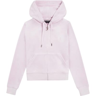 Juicy Couture Robertson hoodie met ritssluiting LICHTROZE - Maat S
