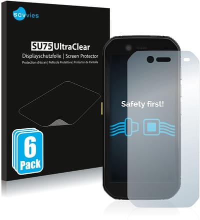 Savvies - Screenprotector voor Caterpillar Cat S42 - Folie Beschermfolie transparant 6 Stuks