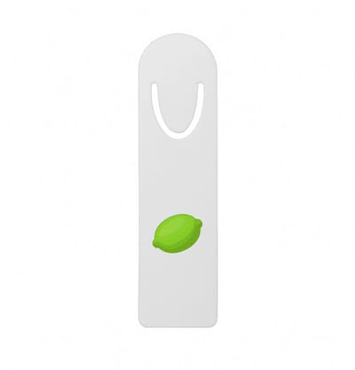 Hacebo® - Limoen metalen boekenlegger - Fruitschaal - Fruit liefhebbers - Vrucht - citrus - gezond eten Bladwijzer boekenleggers - 12.7 cm x 3.2cm