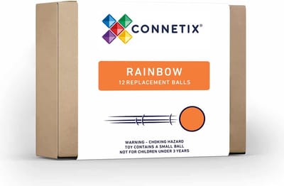 CONNETIX - Magnetisch Tegels - Regenboog Ballenpakket - 12 Stuks - Magnetisch Speelgoed