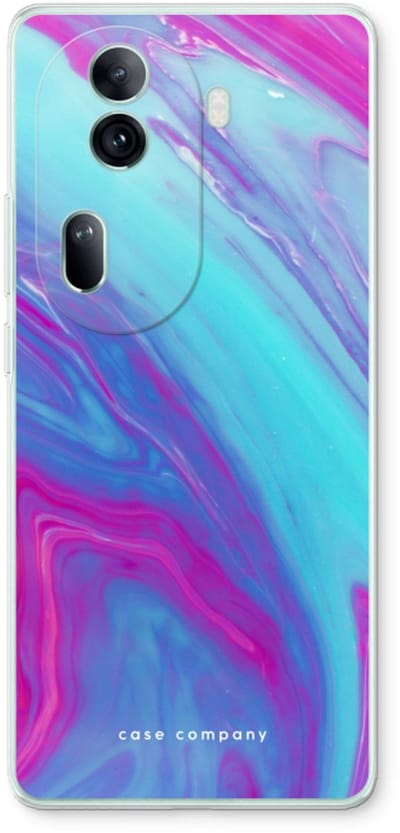 Case Company® - Hoesje geschikt voor Oppo Reno 11 Pro hoesje - Zweverige regenboog - Soft Cover Telefoonhoesje - Bescherming aan alle Kanten en Schermrand