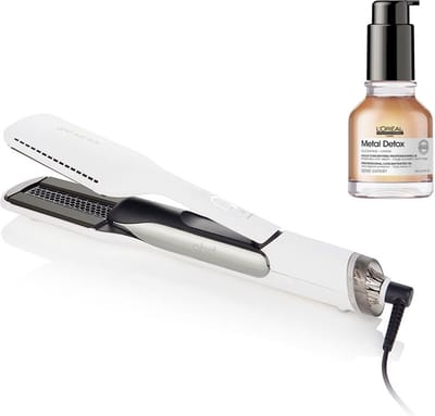 ghd Duet Style White + L'Oréal Serie Expert Metal Detox Olie 50ml