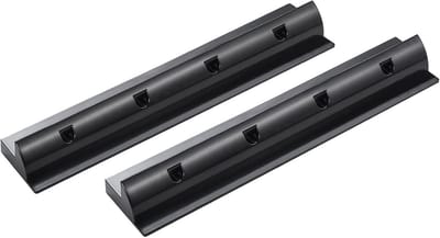Set van 2 Zonnepaneel Houders Spoiler Zwart voor Camper, Caravan en Boot Montage
