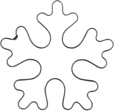 Koekjessnijder Edelstaal Sneeuwvlok 6 cm - Vormen - Uitsteekvorm - Cookie - Cutter - Uitsteekvormpjes - Koekjes - Bakken