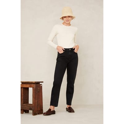 Kings Of Indigo Caroline Cropped Holo Black Used Size: W24L29 | Straight Outlet | Dames | Zwart