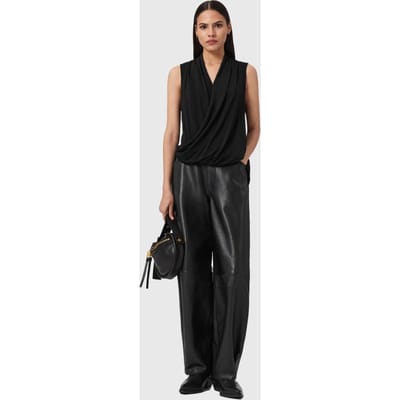 AllSaints Adaline Top Black Taglia: 2 | Magliette intime Outlet | Donna | Nero