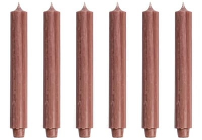 Cactula | Dinerkaarsen - XL Dikke kaarsen - Brique - 30 x 3,2 - 6 stuks - 20 Branduren