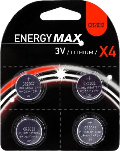 Knoopbatterijen - SET VAN 4 CR2032 KNOOPBATTERIJEN - 3 volt