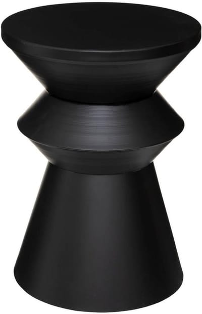 Ronde Salontafel Totem Zwart Metalen Frame