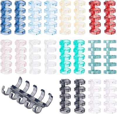 20 Stuks Losse Bladbinders in 10 Kleuren - 5-Rings Boekringen voor DIY Reizen, Scrapbooking en Creatieve Projecten