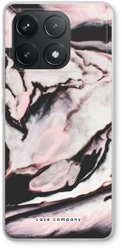 Case Company® - Hoesje geschikt voor Xiaomi Poco F6 Pro hoesje - Roze stroom - Soft Cover Telefoonhoesje - Bescherming aan alle Kanten en Schermrand