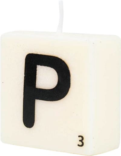 Letter Kaarsje - P