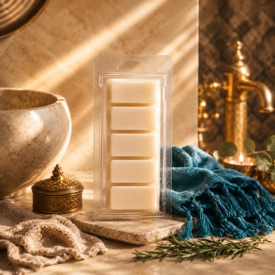 Waxmelts Hammam - Good Habits - Snapbar - Wellnessgeur - Spa geur - 55 gram - 100 % Sojawas - Handmade - Dierproefvrij - Vegan - Huisparfum - Wax melt - Voor in geurbrander - Voor in waxbrander - Geur in huis - Geurkaars