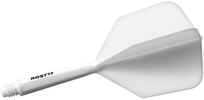 Cuesoul ROST 77 Solid White Big Wing - Dart Flights