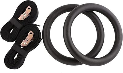 Fitness Ringen - Gymnastiek Ringen - Lichaamskracht Training - Glad en Braamvrij - 28 mm - Zwart