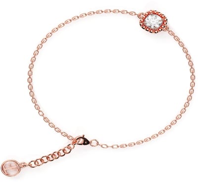 Elysian Armband Dames - Sterling Zilver 925 - 18K Rosé Goud verguld - Luxe geschenkdoos - 16 + 4 cm
