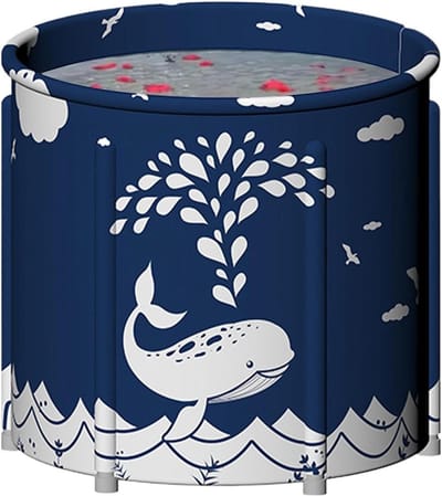 Opvouwbare Badkuip - Draagbaar Bad - Relax Bad - Spierherstel Ontspanning - Grote Capaciteit 120L - 70 x 65 cm - Multicolor
